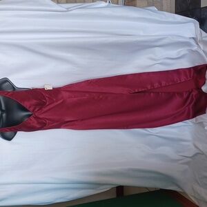 Vintage Daniella Formal Dress, Burgundy,  front split
